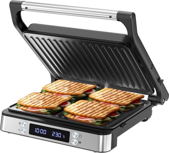Olvy XL contactgrill voor meerdere tosti's